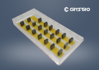 o neodímio 3x3 lubrificou a grandada de alumínio de ítrio NdYAG Crystal For Laser Marking