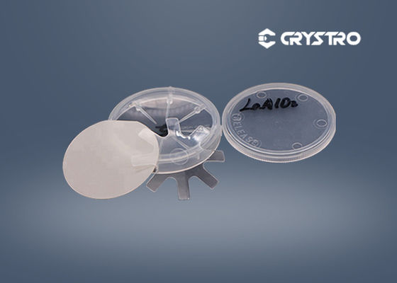 Cristal LaAlO3 da bolacha das carcaças do aluminato do lantânio único
